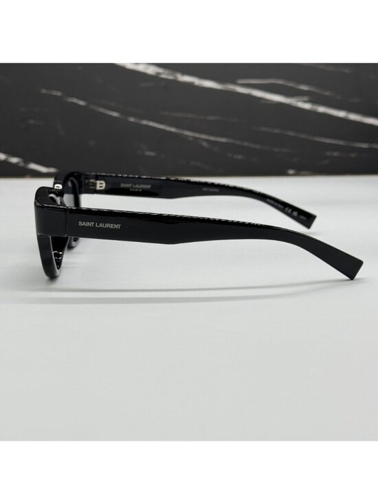 NWT Saint Laurent SL675 001 Black Round Unisex Sunglasses main image 11